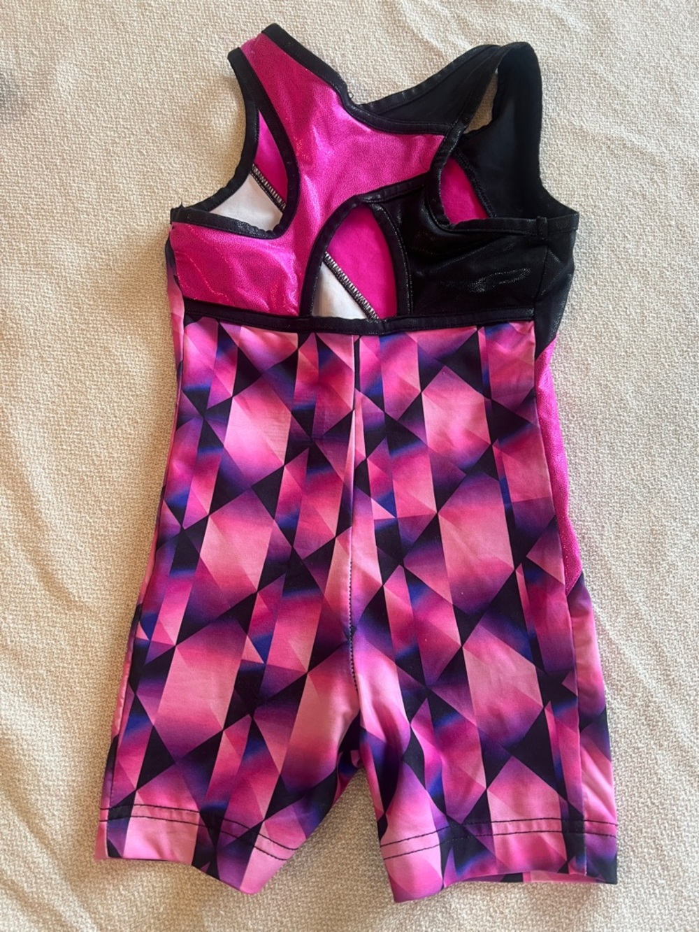 Danskin Now XS 4-5 Girls Gym Leotard Pink and Black Set of 3 - Picture 7 of 7